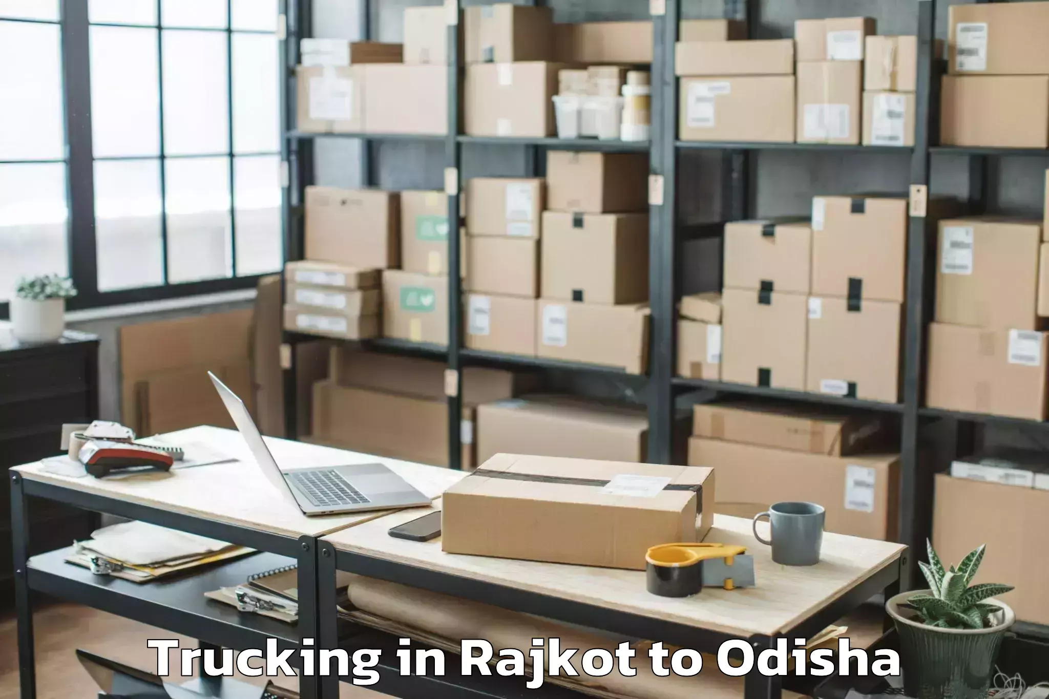 Professional Rajkot to Umerkote Trucking